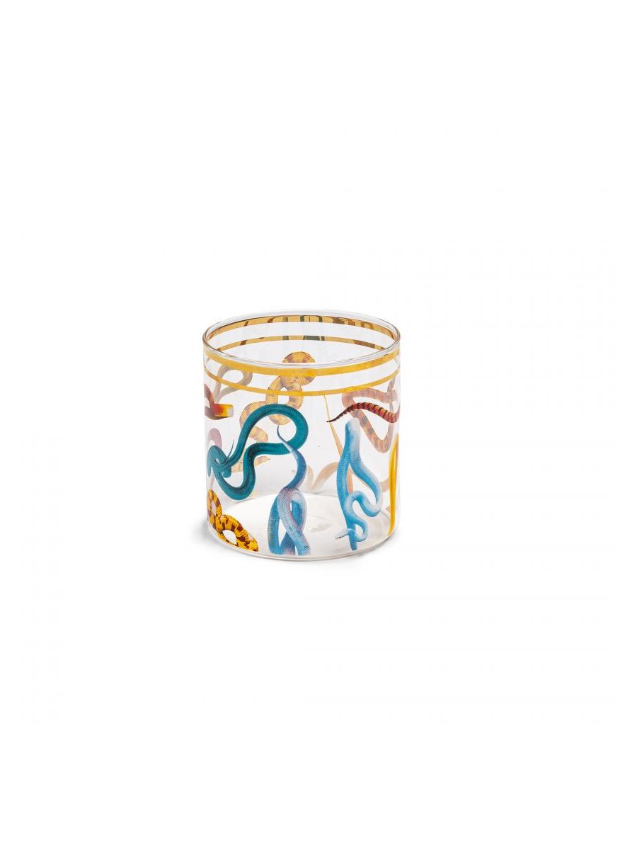 Bicchiere In Vetro Toiletpaper Loves Seletti Ø Cm.8 H.8,5-Snakes Seletti