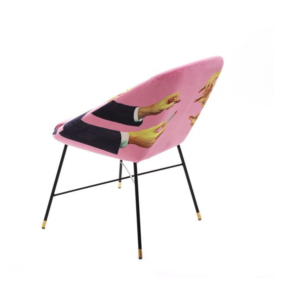 Sedia Imbottita Toiletpaper - Lipsticks Pink Seletti