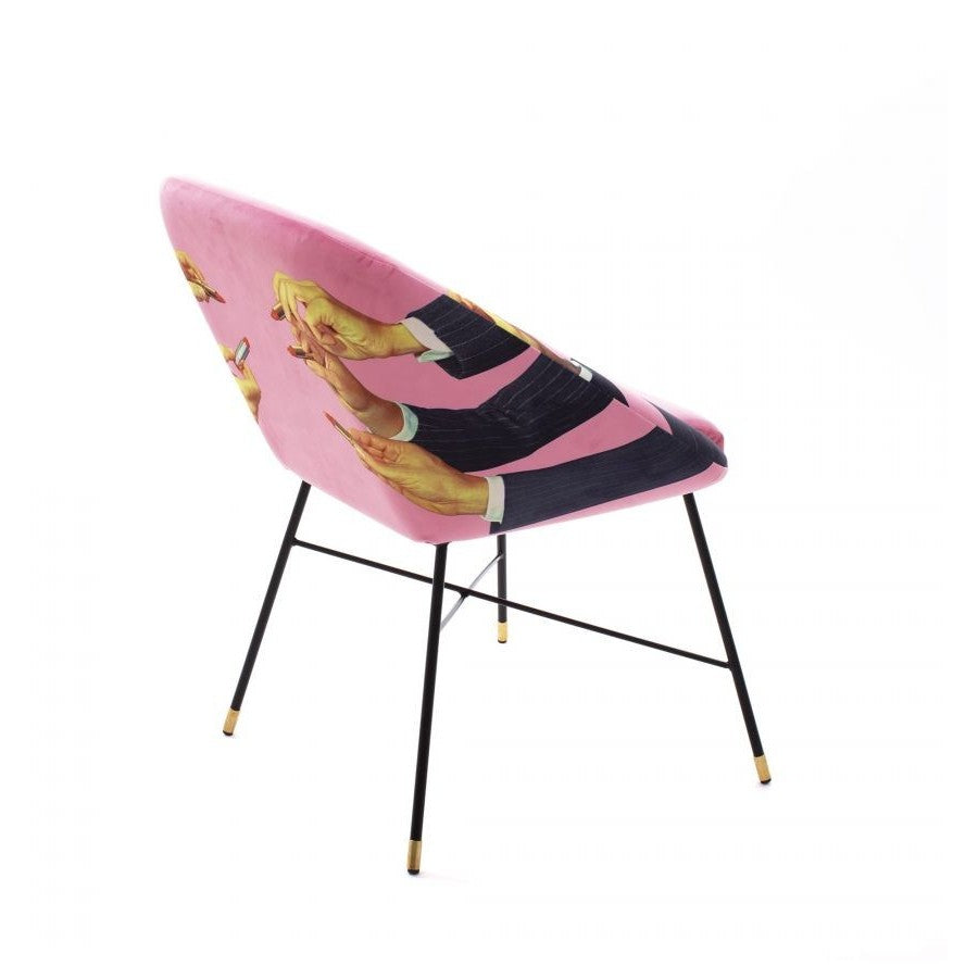 Sedia Imbottita Toiletpaper - Lipsticks Pink Seletti