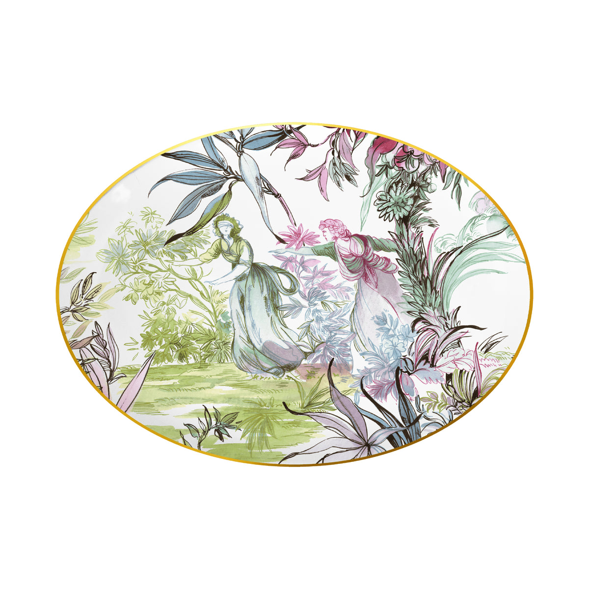 Piatto A Servire Ovale 26Cm - Firenze Baci Milano