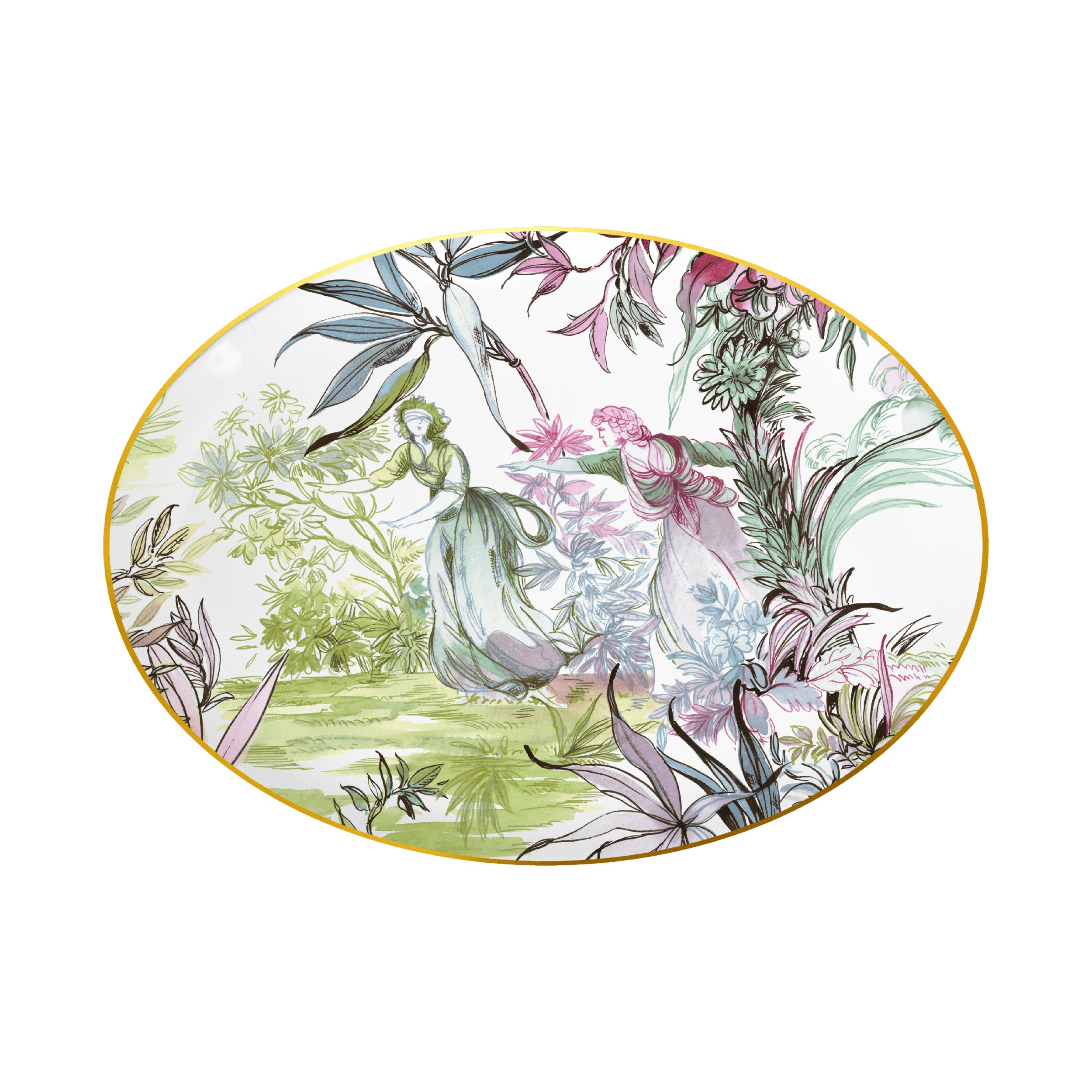 Piatto A Servire Ovale 26Cm - Firenze Baci Milano