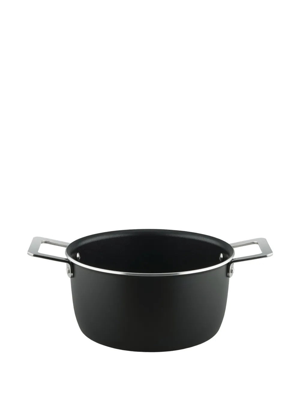 Casseruola a due manici Pots&Pans Nero - Ø 20 con Coperchio Alessi