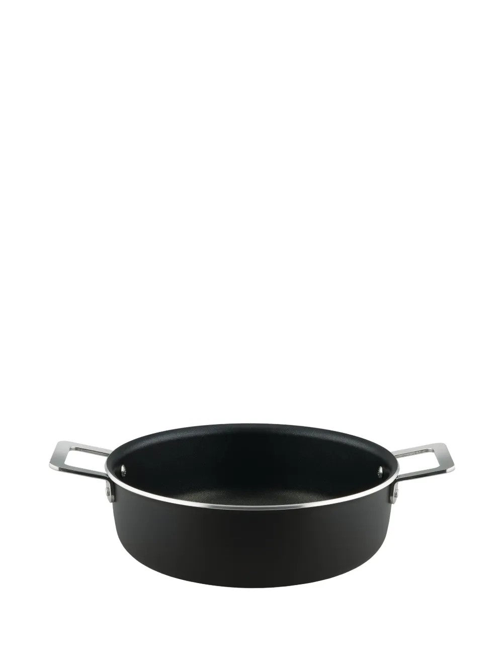 Casseruola bassa a due manici "Pots&Pans" Nero - Ø 24 con Coperchio Alessi