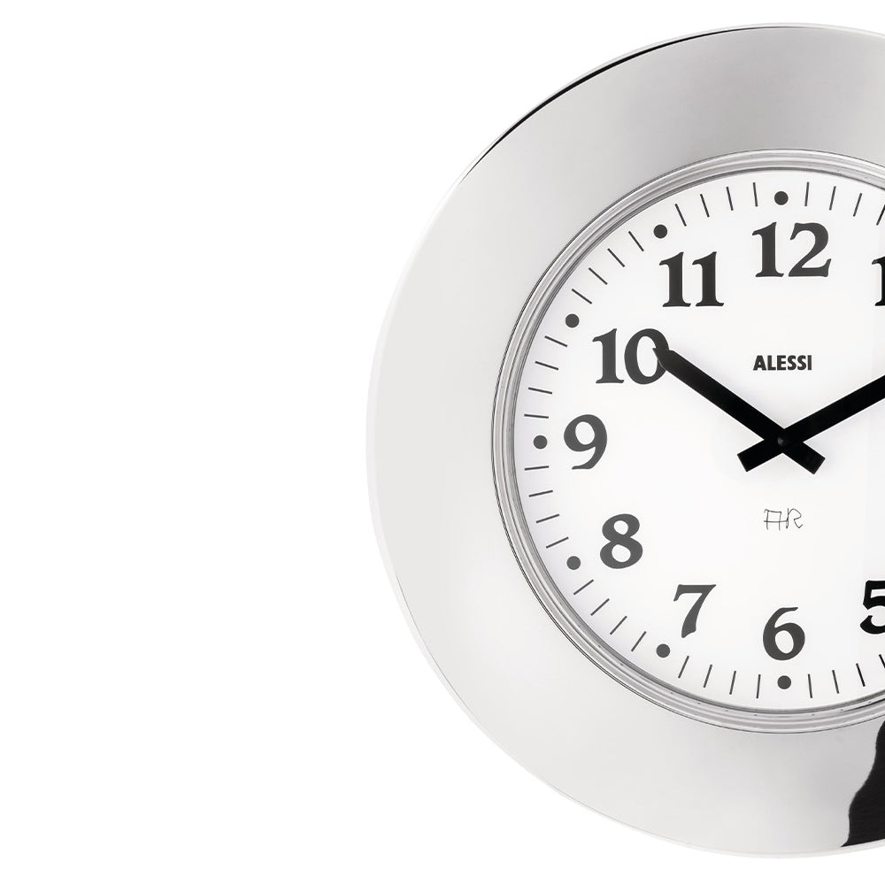 Momento Orologio Parete Inox Alessi