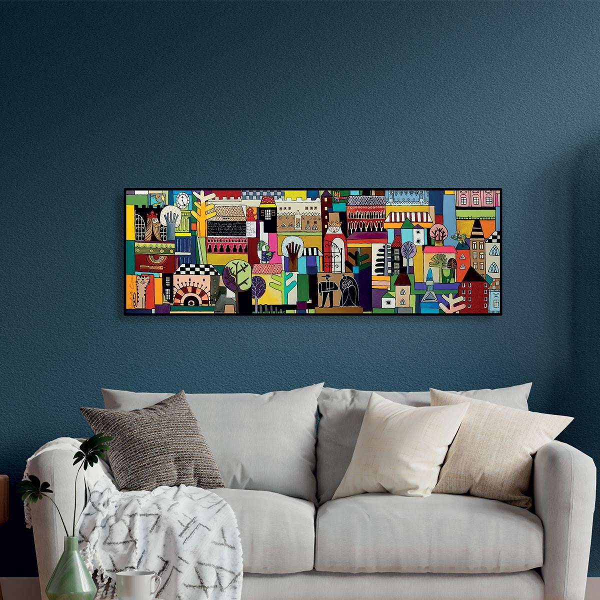 Quadro Nella Mia Citta 150X50 cm Egan
