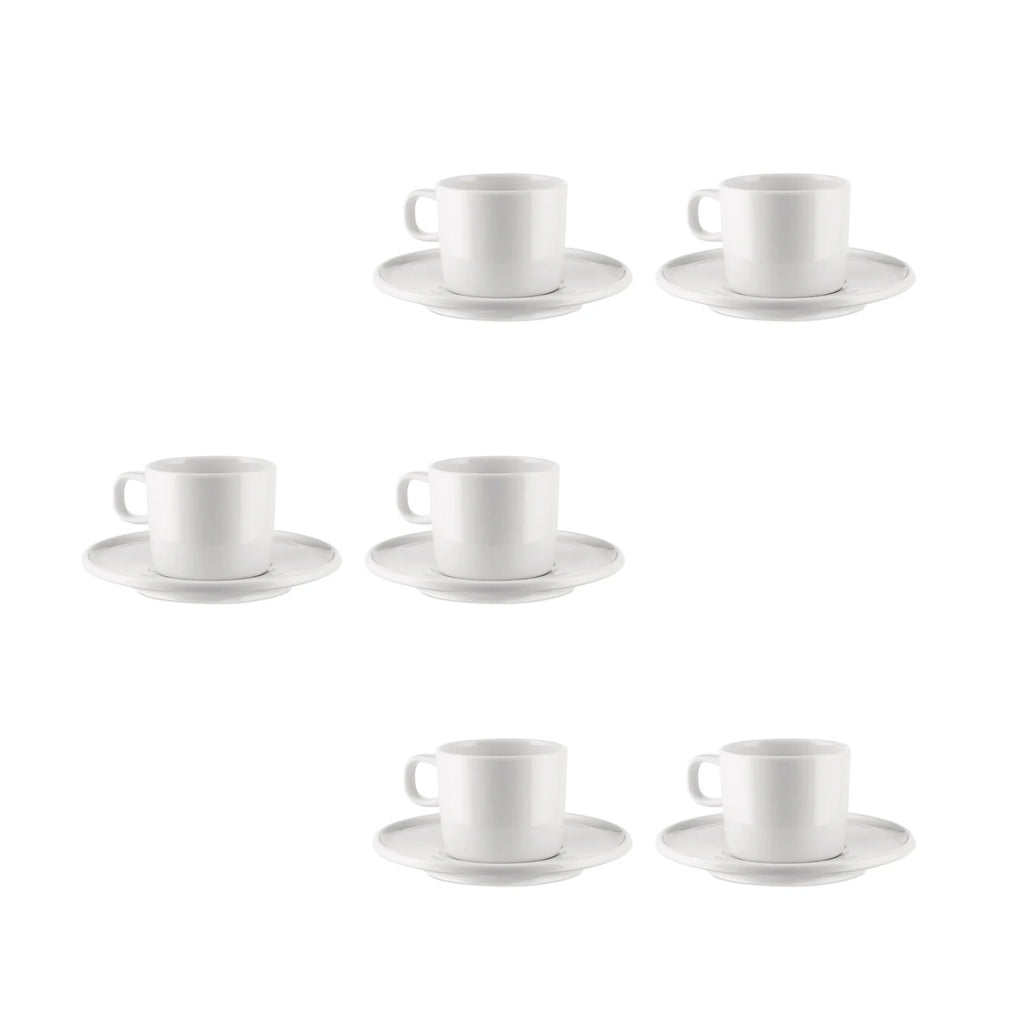 Set da 6 Tazze Caffè Platebowlcup Alessi