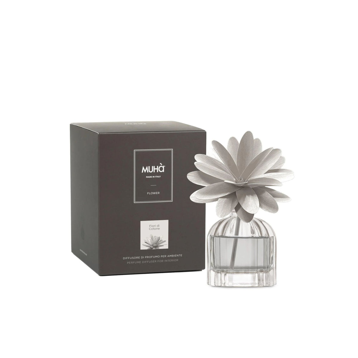 Flower 60Ml Grigio Fiori Di Cotone Muha