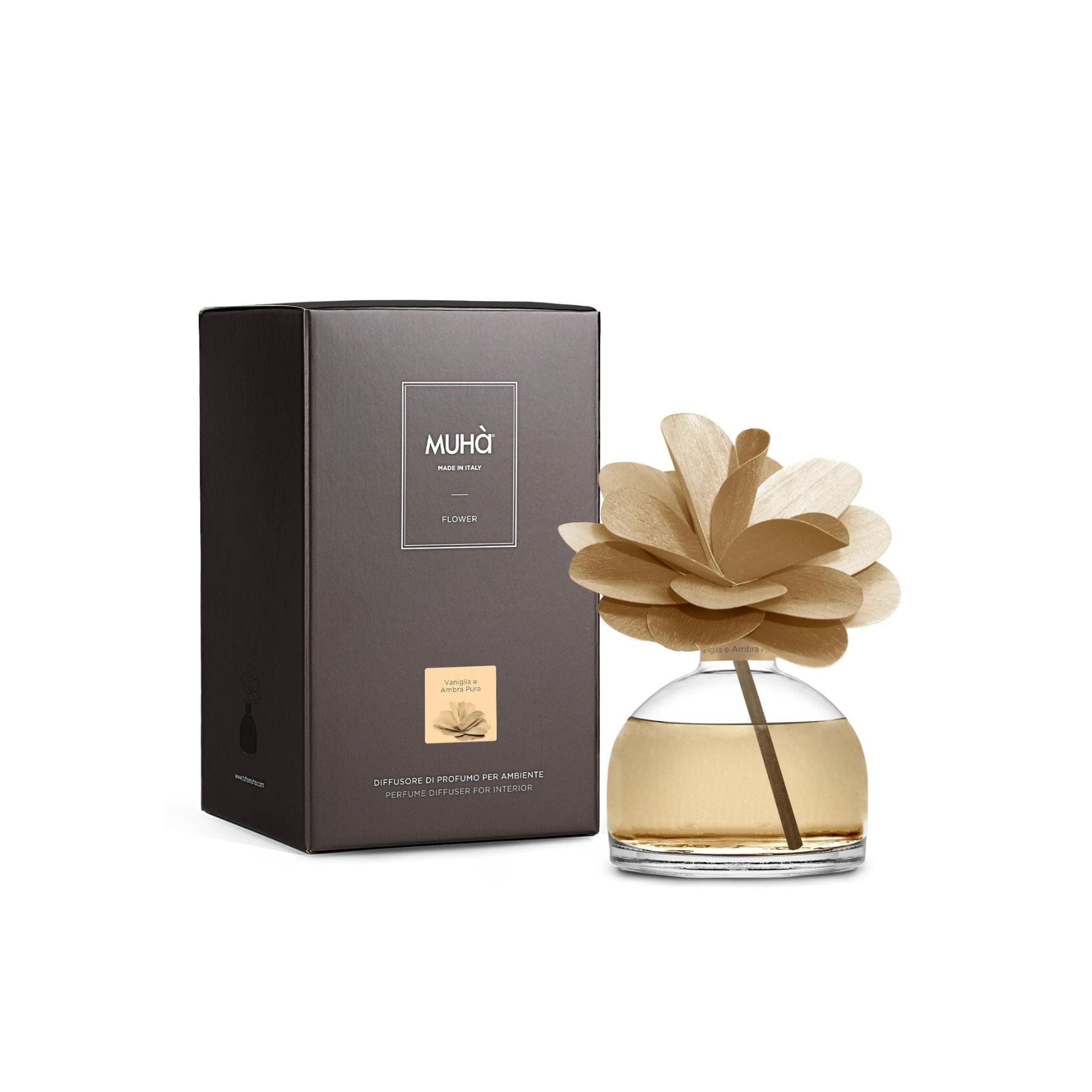 Flower 200Ml Natural Vaniglia E Ambra Pura Muha