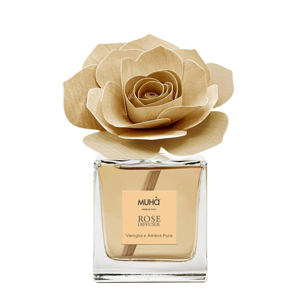 Rosa Natural 200Ml Vaniglia E Ambra Pura Muha