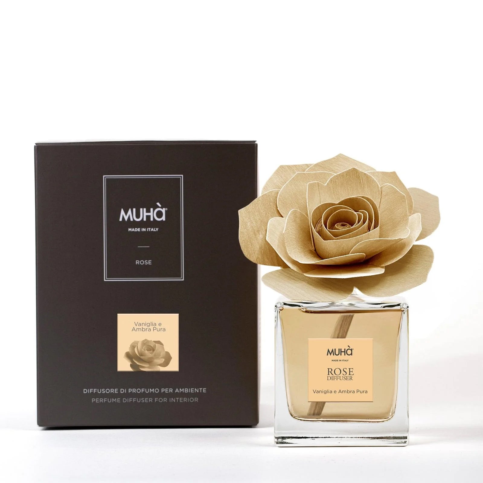 Rosa Natural 200Ml Vaniglia E Ambra Pura Muha