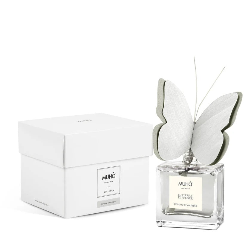 Butterfly Grigia 50Ml Cotone E Vaniglia Muha
