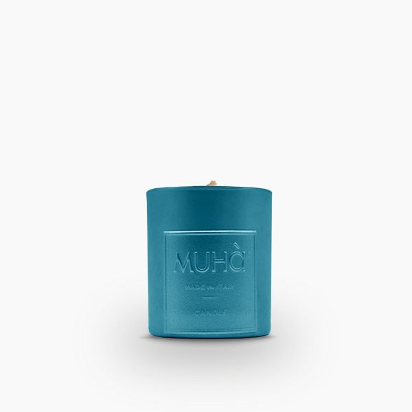 Candela 90Gr Turchese Menta E Sandalo Muha