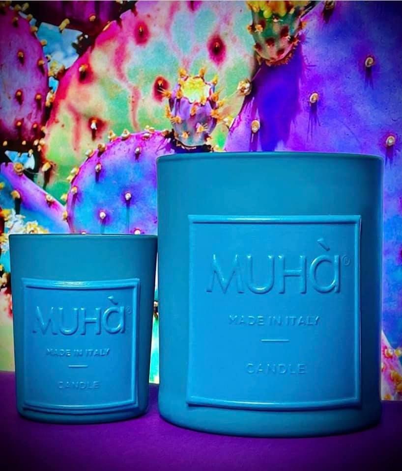 Candela 90Gr Turchese Menta E Sandalo Muha