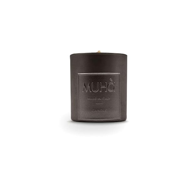 Candela 90Gr Grigio Antracite Fiori Di Cotone Muha