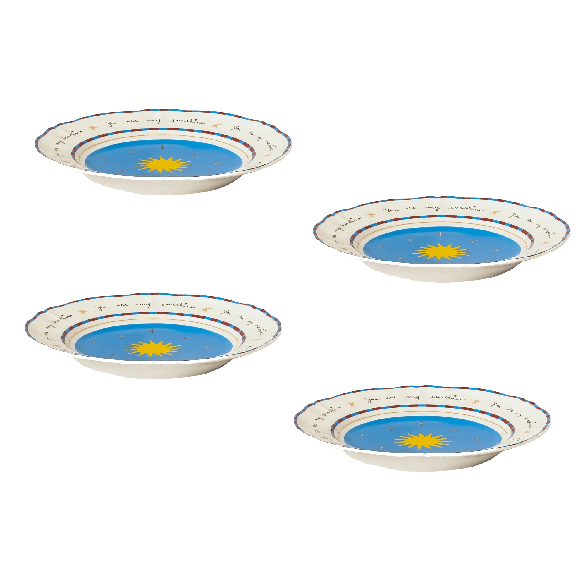 Set 4 Piatti frutta Sole Bitossi Home