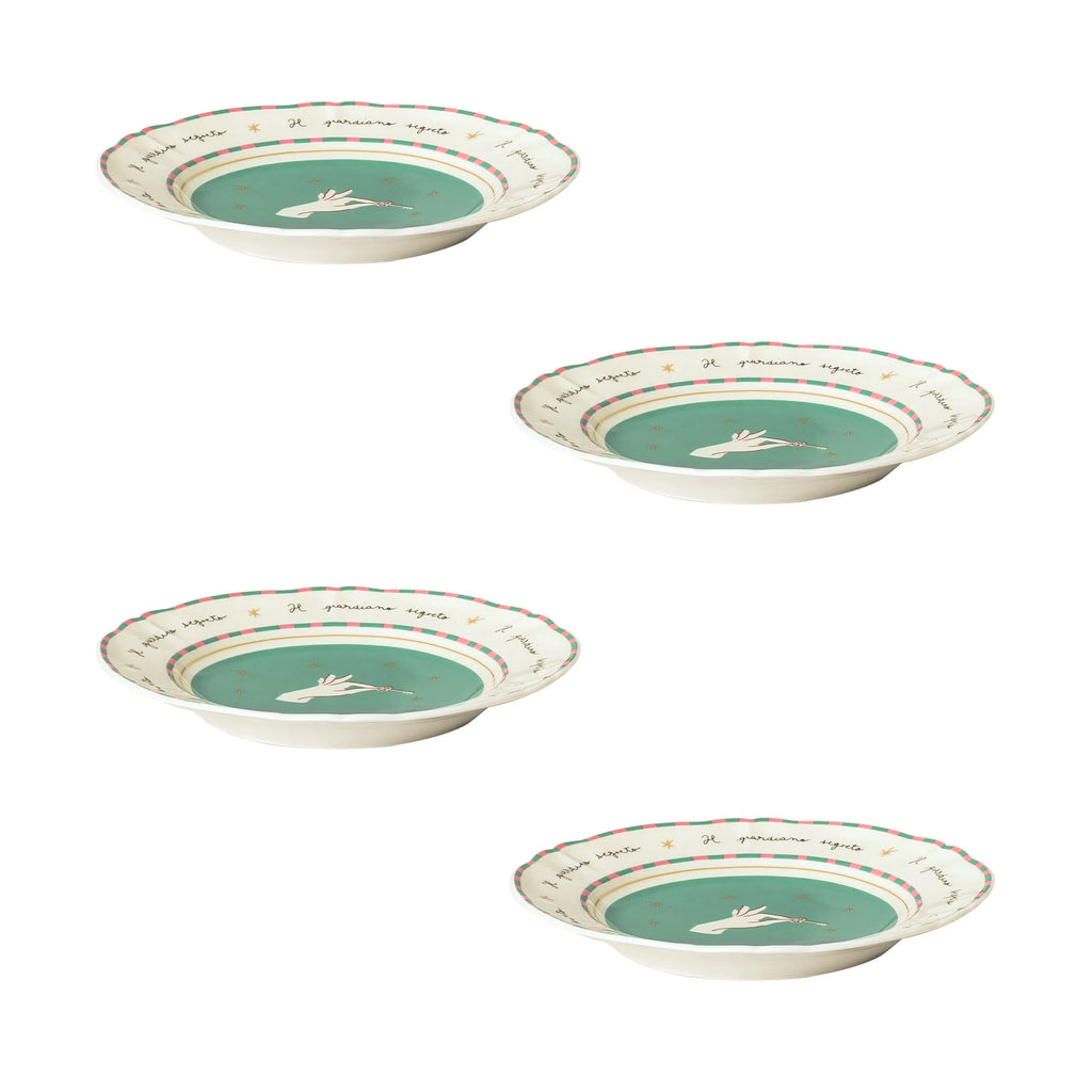 Set 4 piatti frutta Mano Bitossi Home
