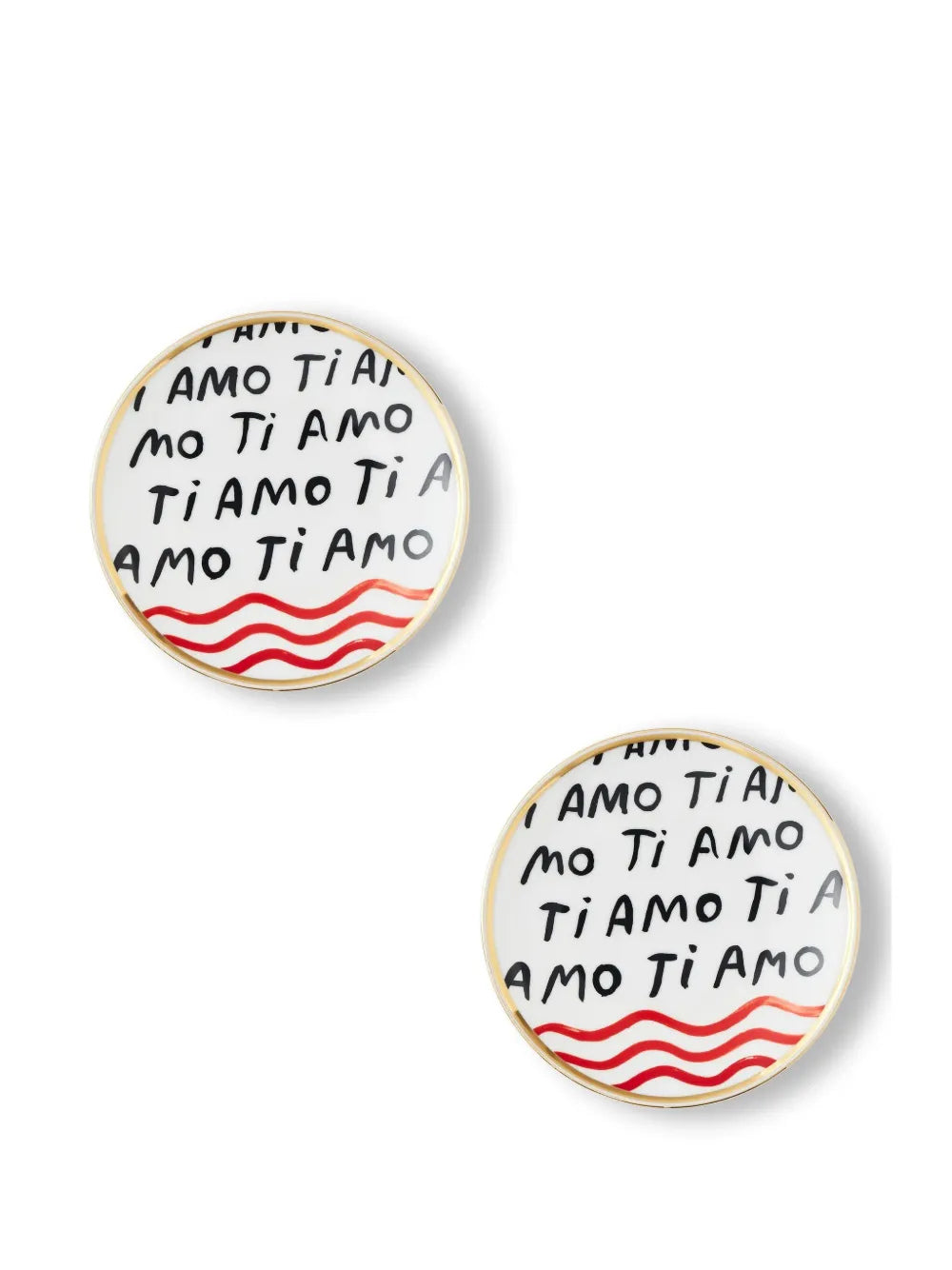 Set 2 piatti dessert Ti Amo Bitossi Home