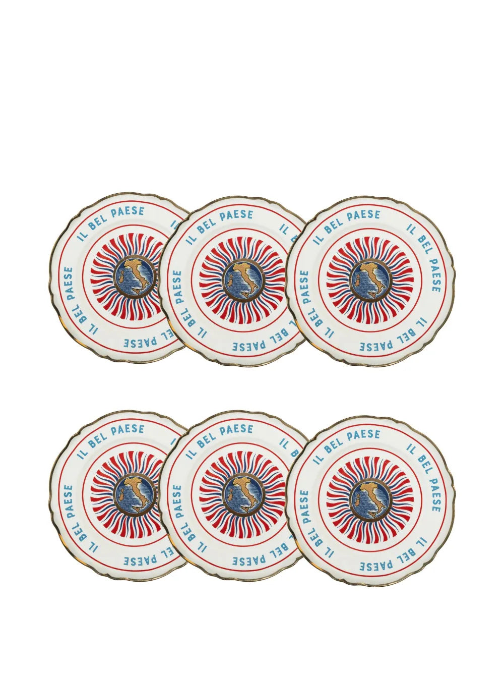 Set 6 piatti piani Italia Bitossi Home