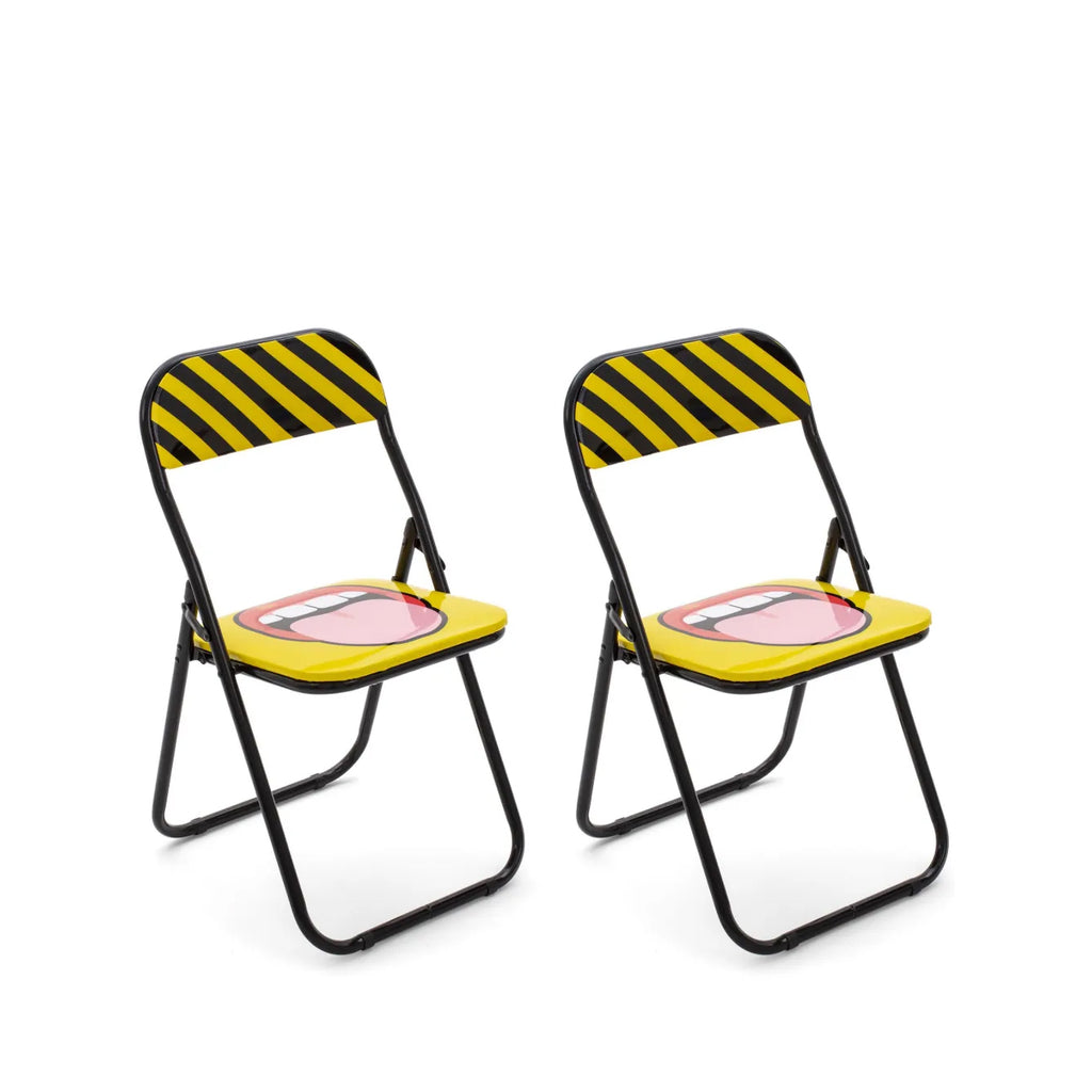 Set 2 Sedie Metallo Pieghevole Studio Job-Blow Seletti