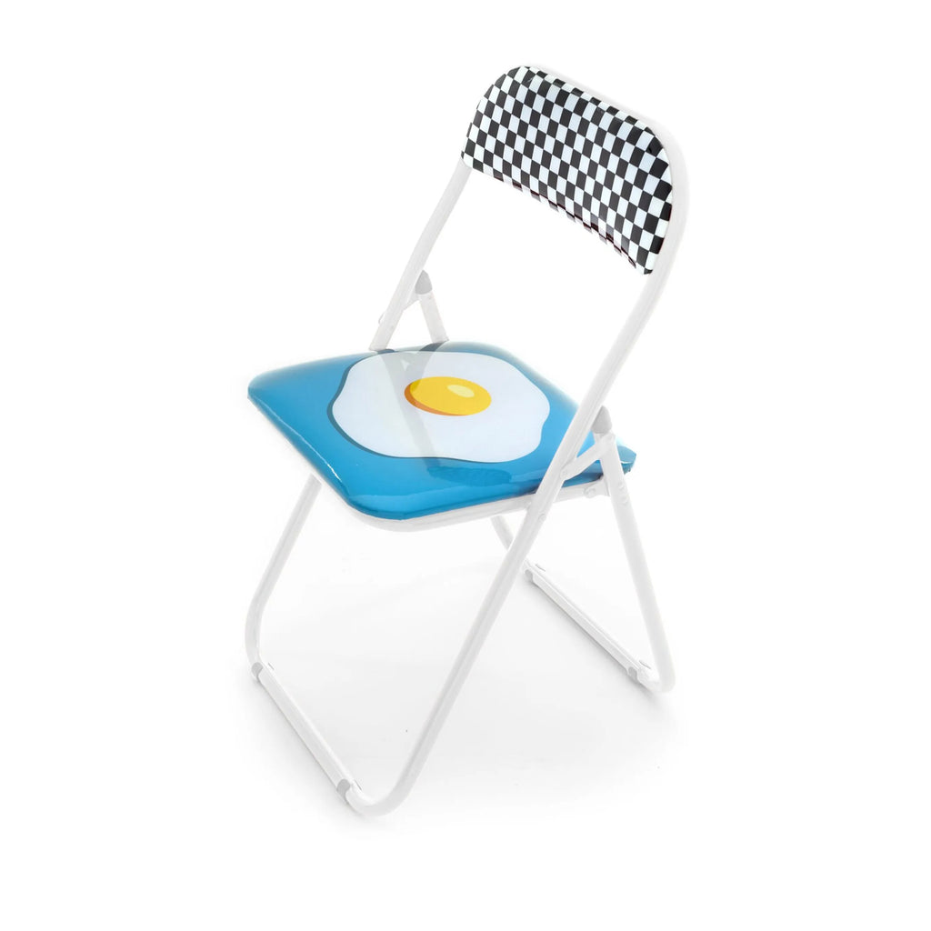 Set 2 Sedie Metallo Pieghevole Egg Seletti