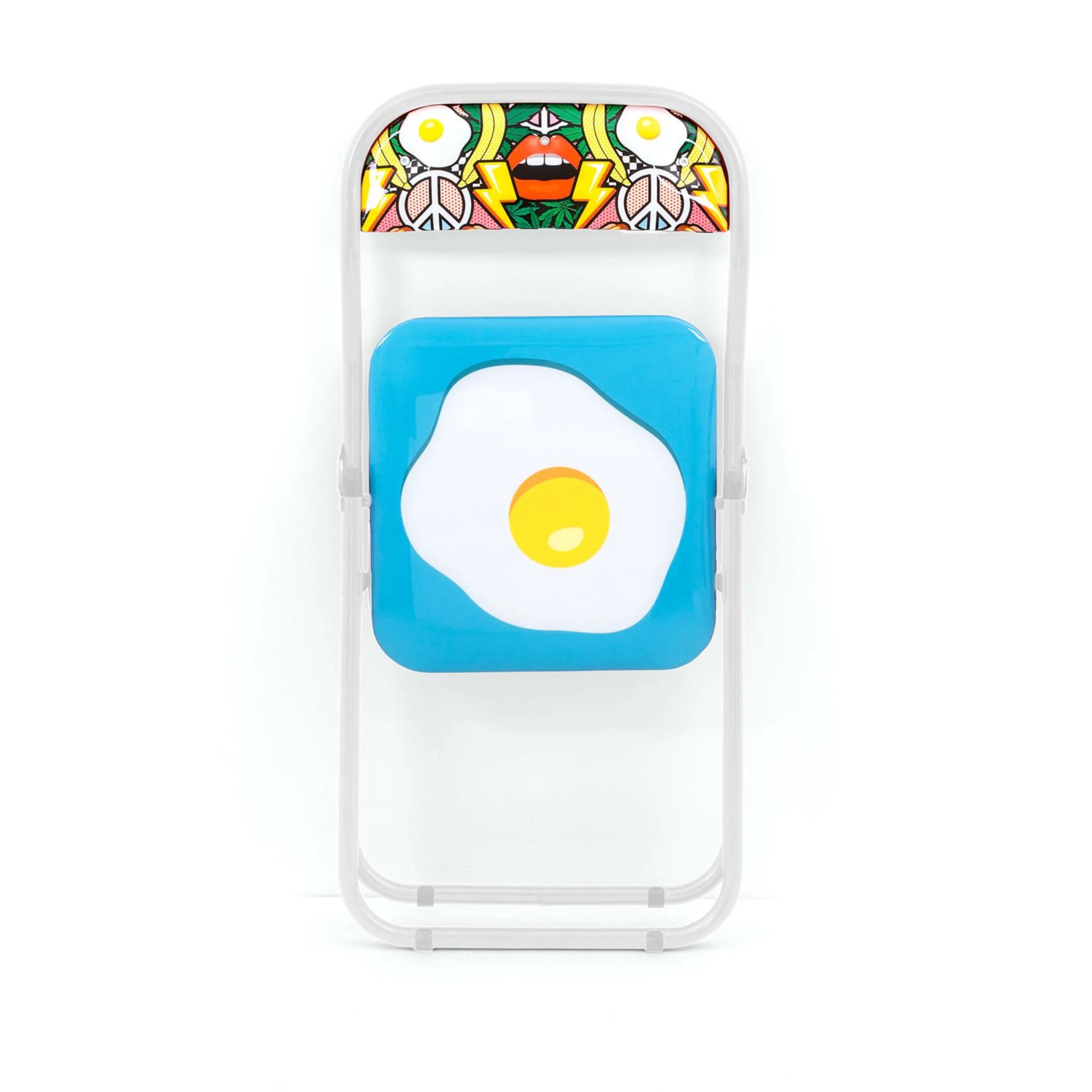 Set 2 Sedie Metallo Pieghevole Egg Seletti