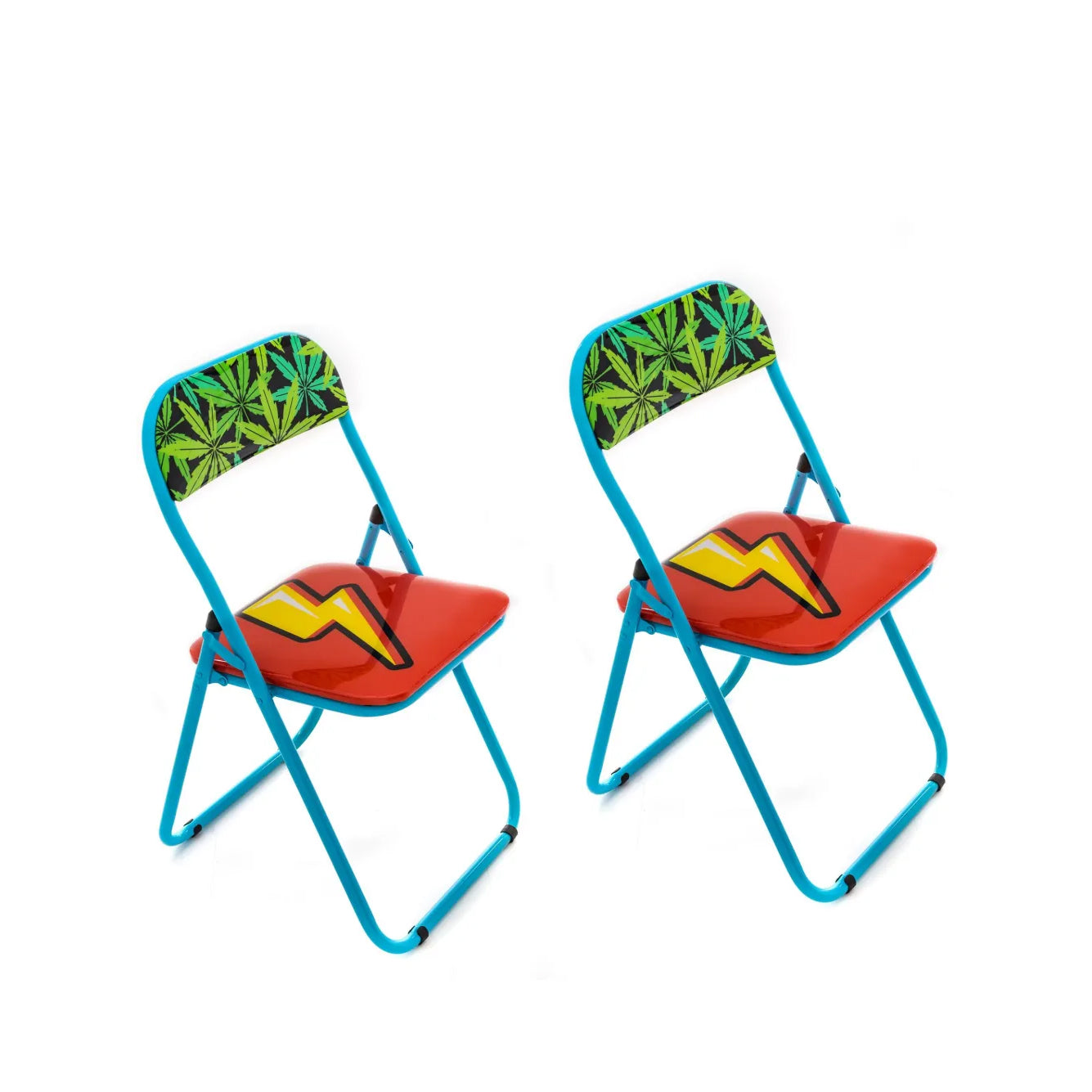Set 2 Sedie Metallo Pieghevole Flash Seletti