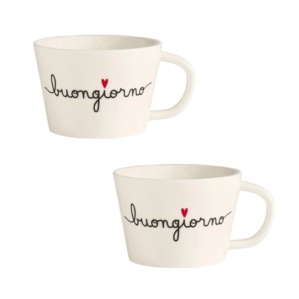 Set 2 Tazze Colazione Buongiorno Simple Day