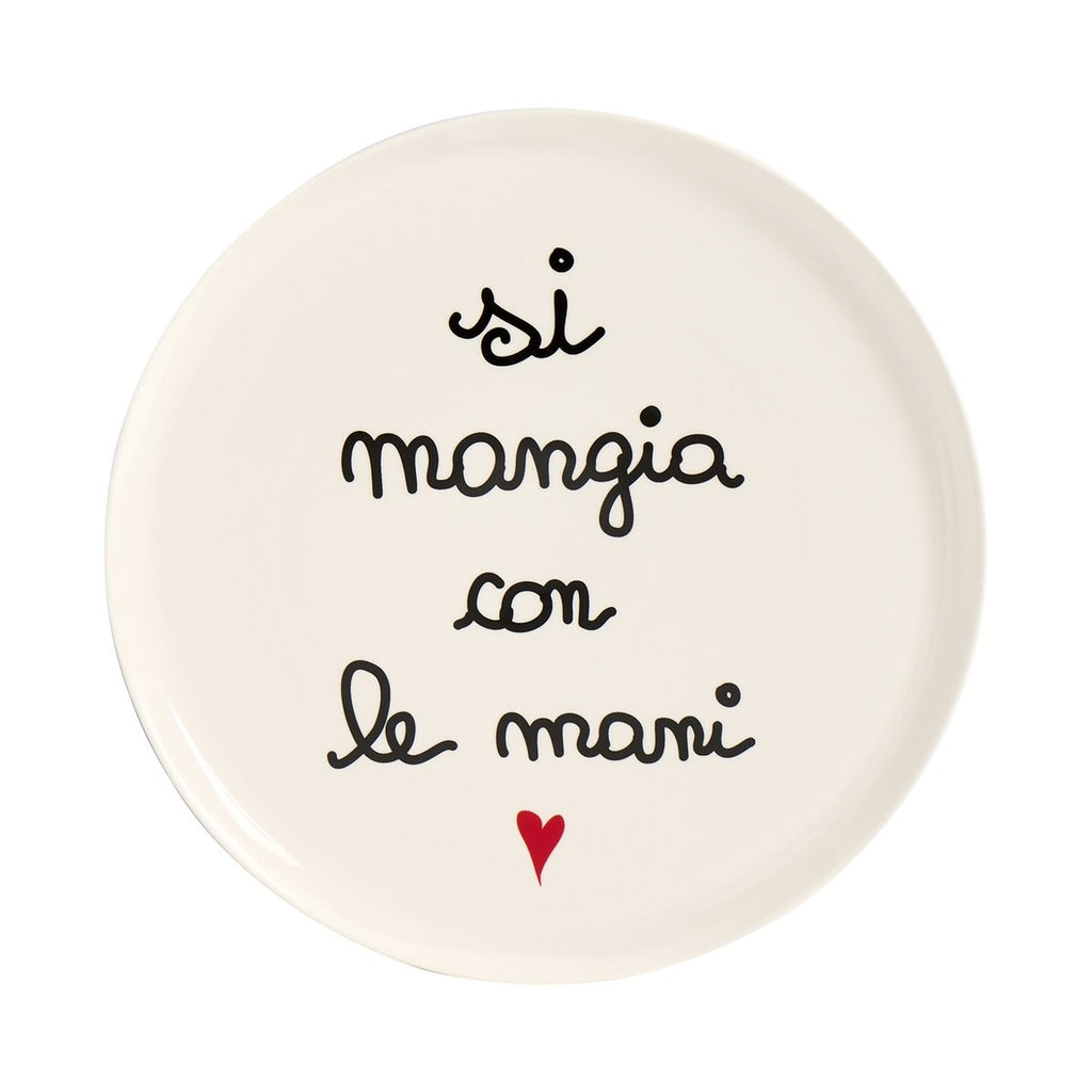 Piatto Pizza 31.5Cm Si Mangia Con Le Mani - Nuova Forma Simple Day