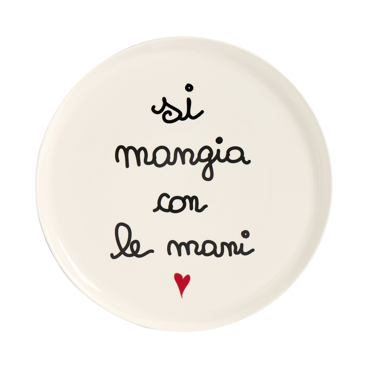 Piatto Pizza 31.5Cm Si Mangia Con Le Mani - Nuova Forma Simple Day