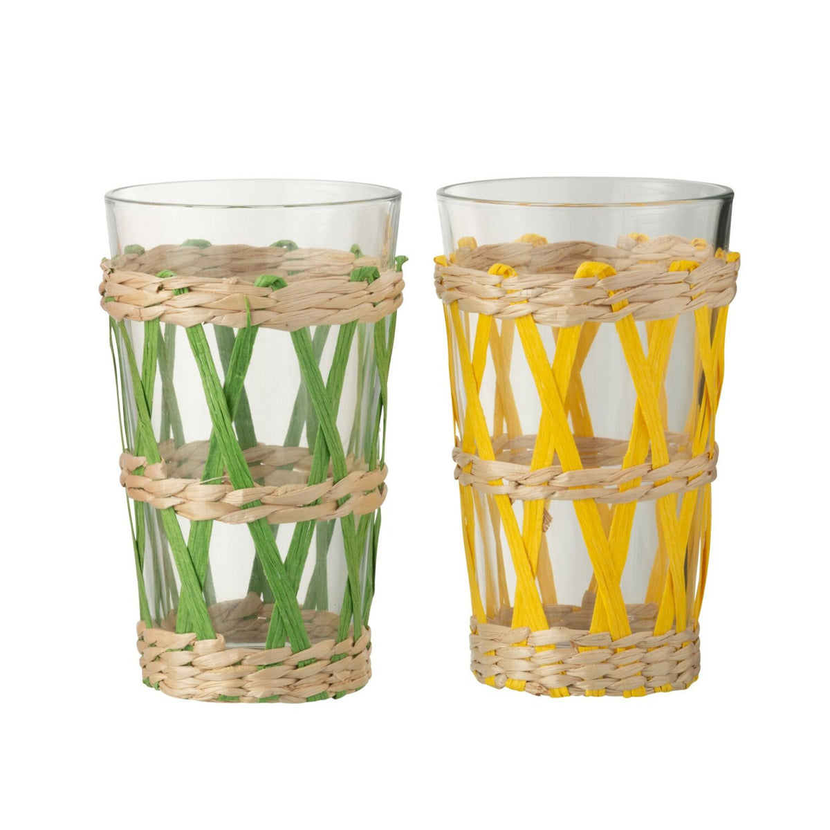 Set 4 Bicchieri Bibita Intrecciati Jolipa