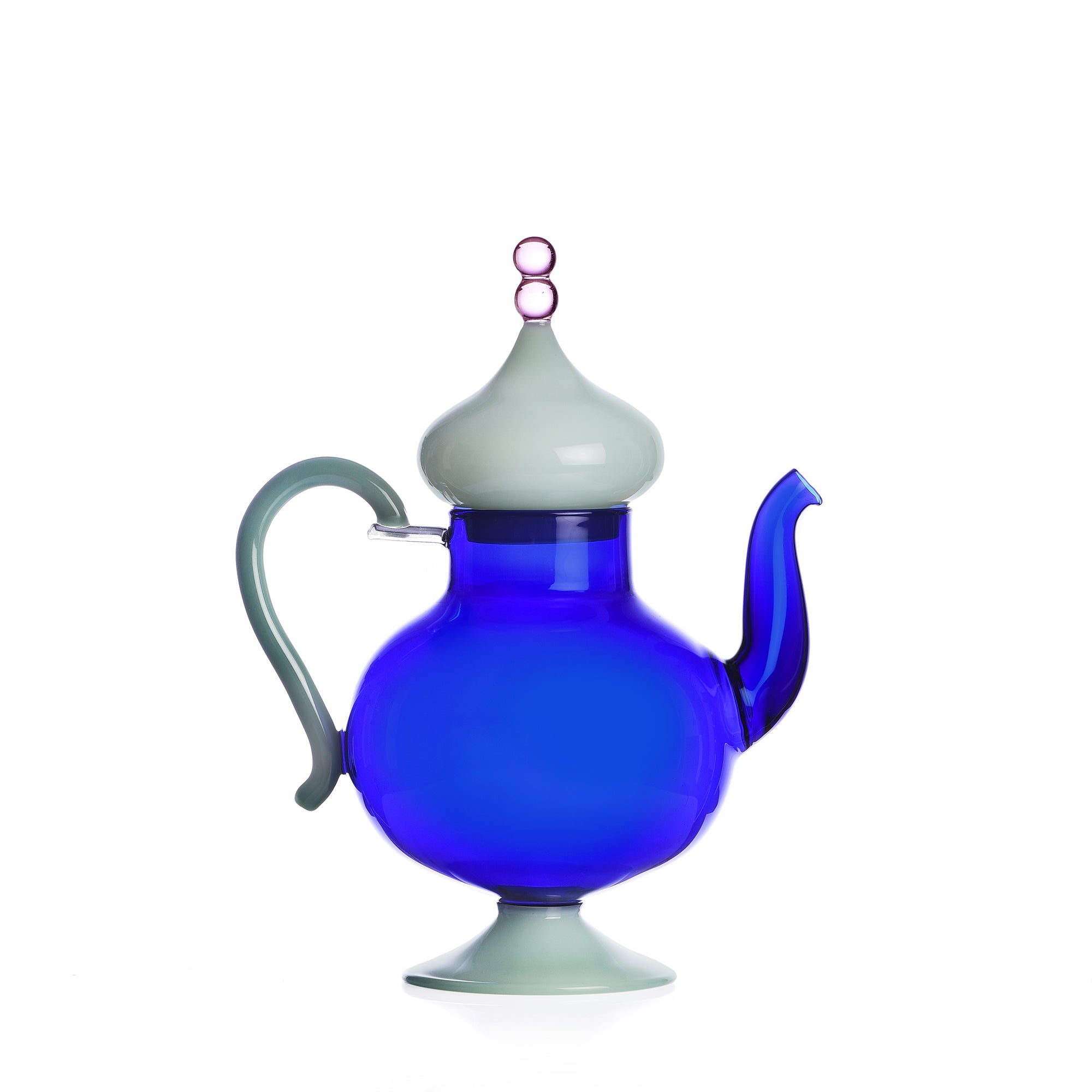 Teiera blu tappo verde opaco Sogni D`Oriente Ichendorf
