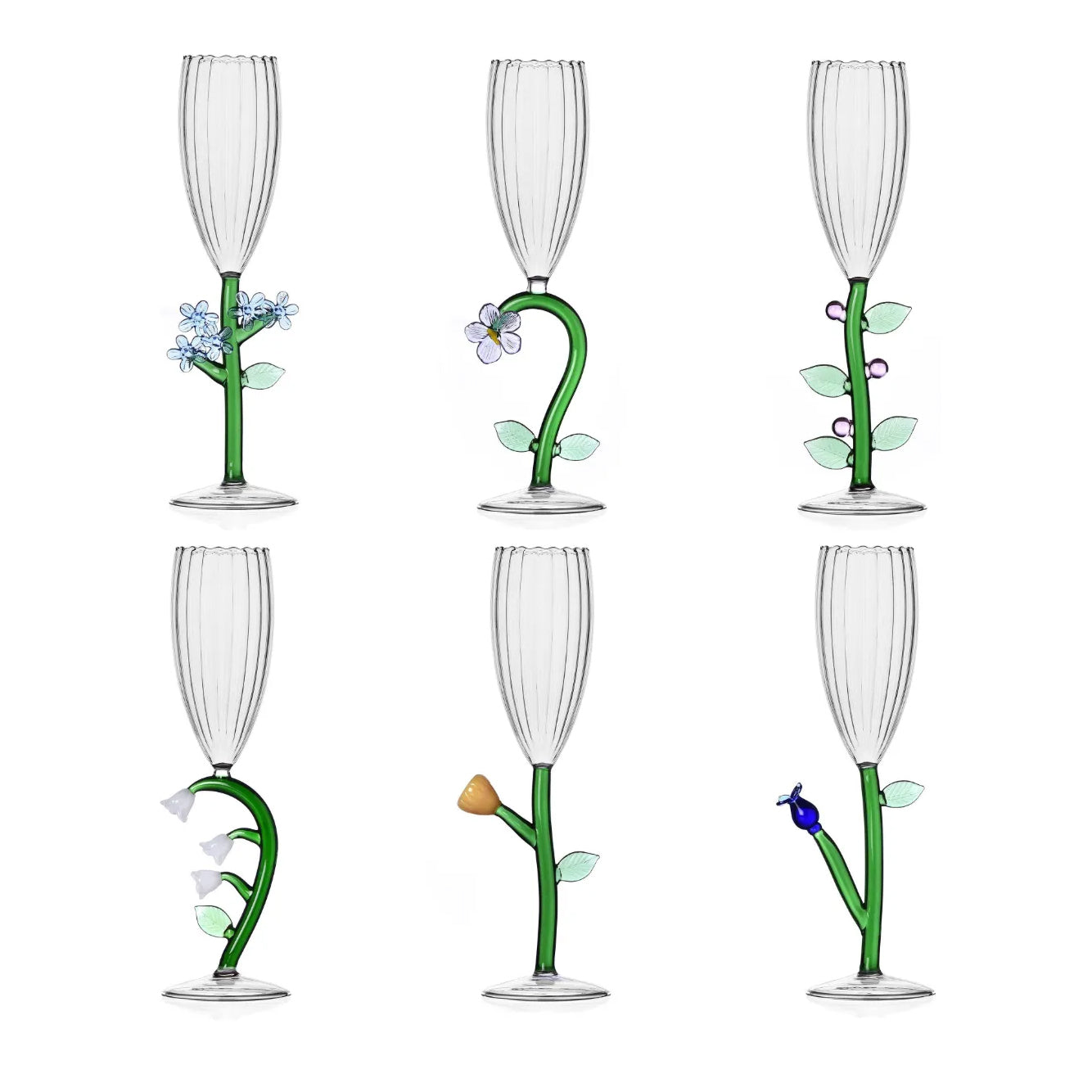 Set 6 flute Botanica Ichendorf