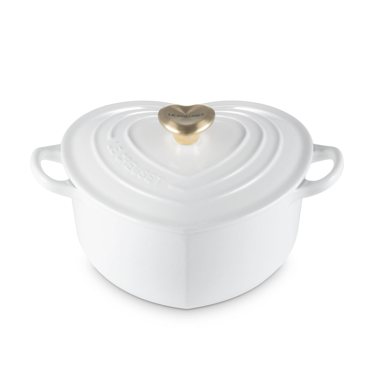 Cocotte a cuore in ghisa vetrificata con pomello a cuore 20 cm Le Creuset