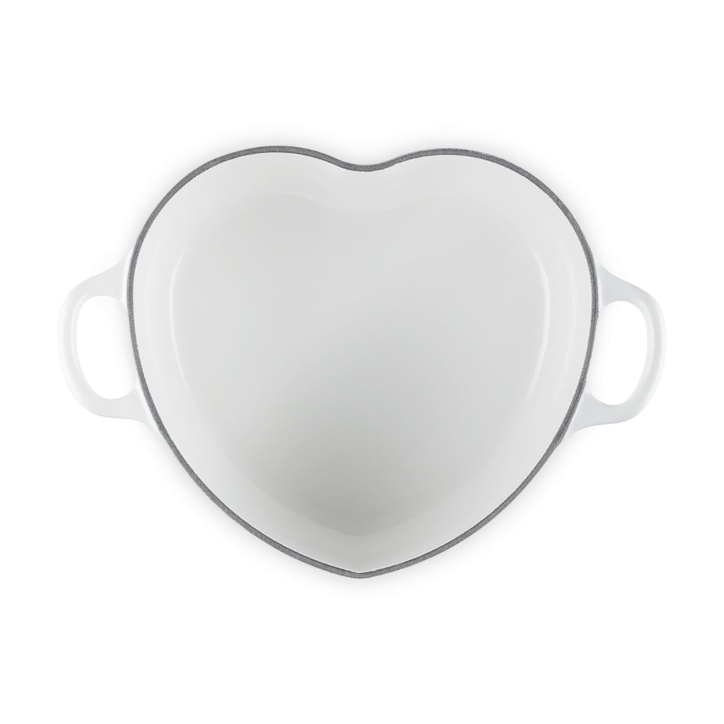 Cocotte a cuore in ghisa vetrificata con pomello a cuore 20 cm Le Creuset