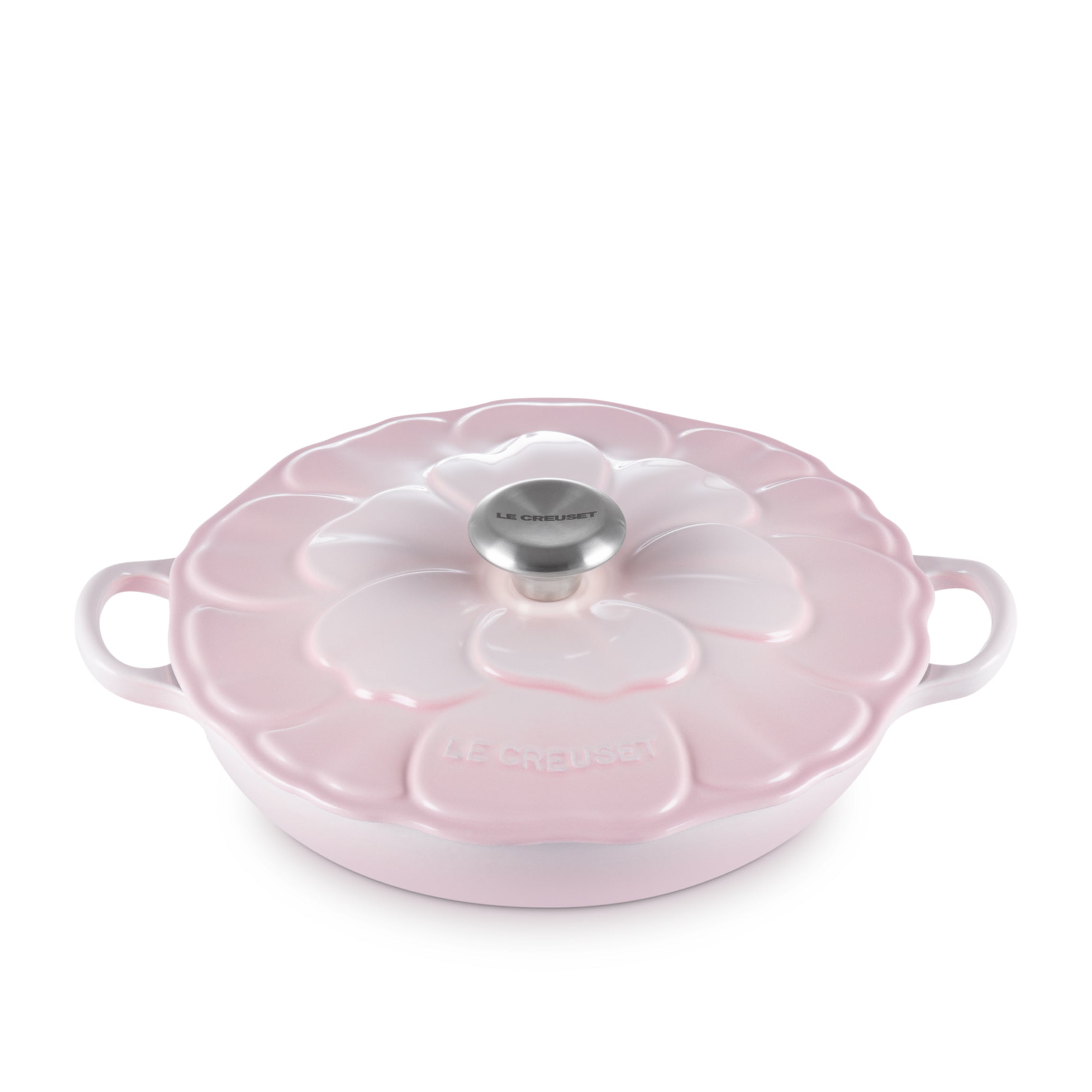 Tegame basso con coperchio a fiore in ghisa vetrificata 26 cm Le Creuset