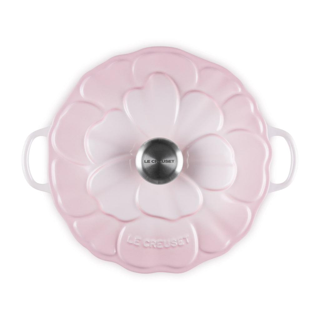 Tegame basso con coperchio a fiore in ghisa vetrificata 26 cm Le Creuset