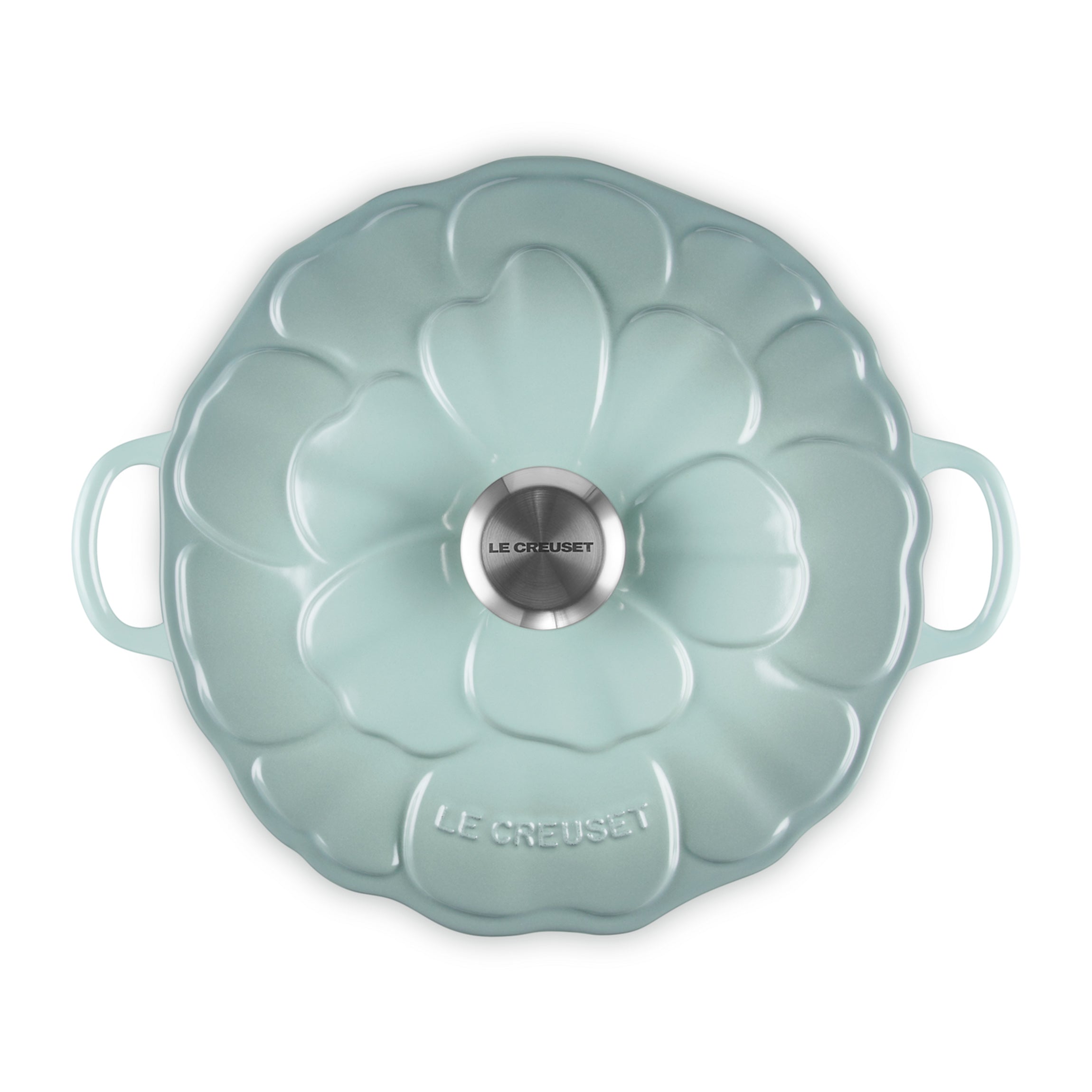Tegame basso con coperchio a fiore in ghisa vetrificata 26 cm Le Creuset