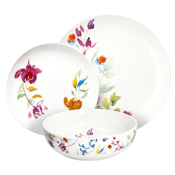 Set piatti 18 pezzi Edge Iris Tognana