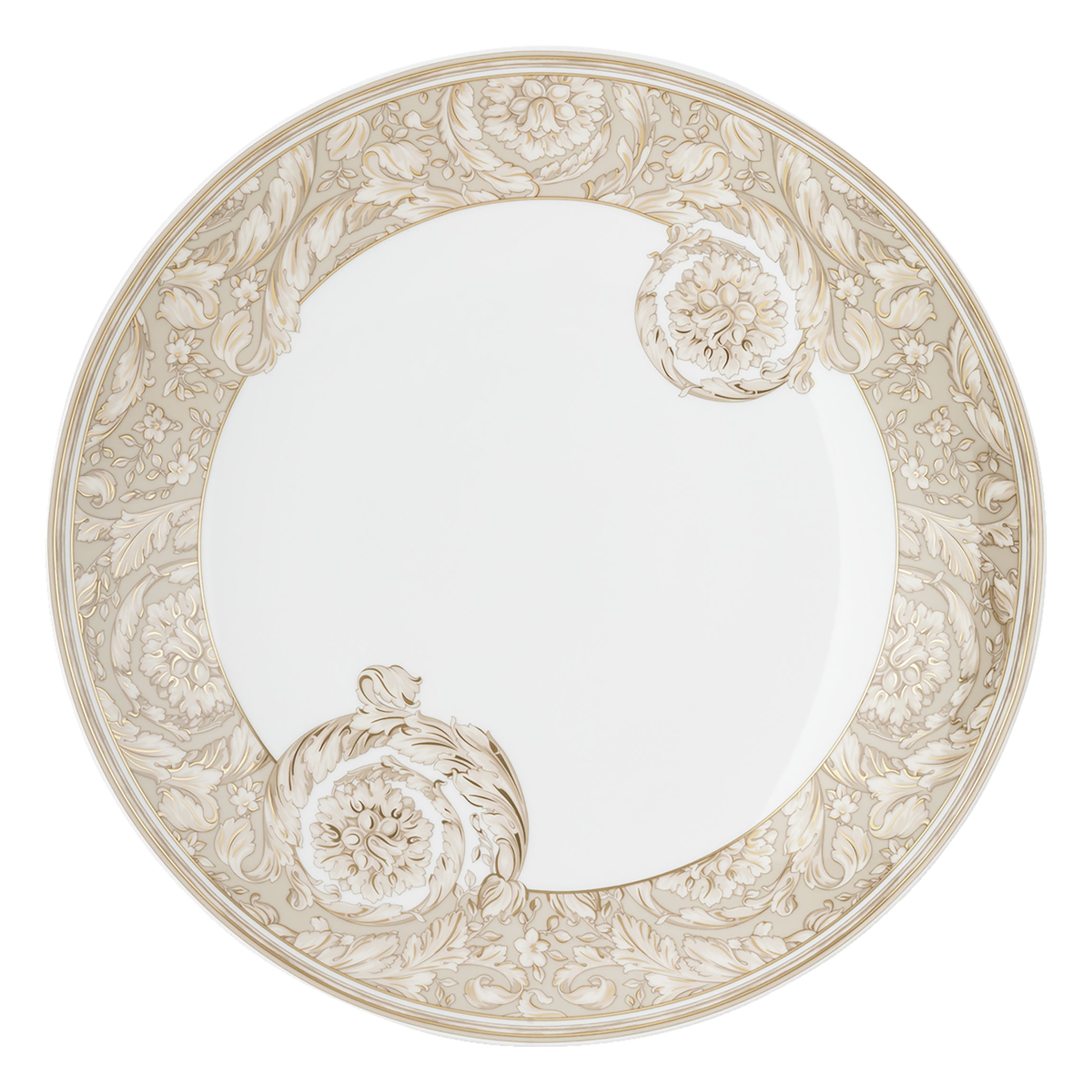 Barocco Beige Piatto gourmet 28 cm Versace Versace