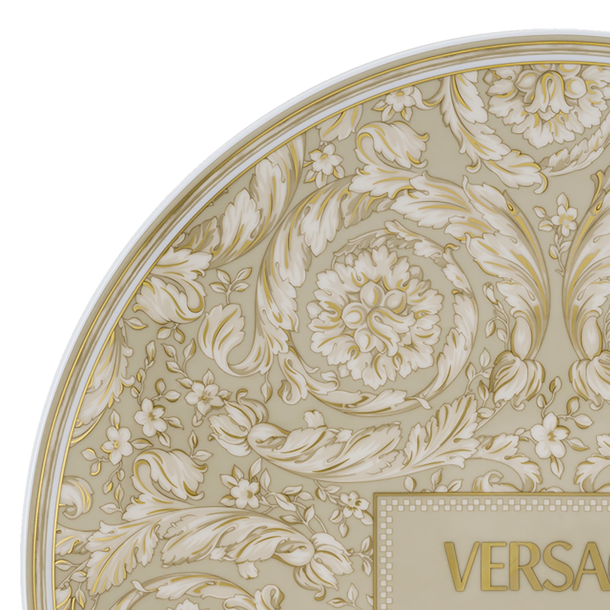Barocco Beige Piatto piano 33 cm Versace Versace