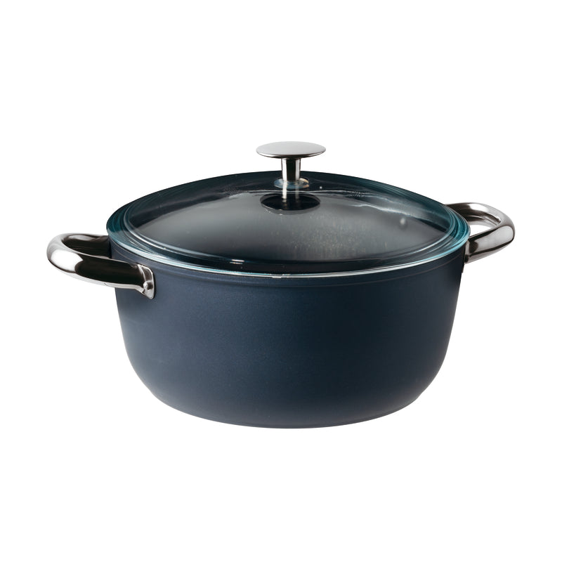 Casseruola Alta 2 Maniglie 20 Cm Midnight Blue Sambonet