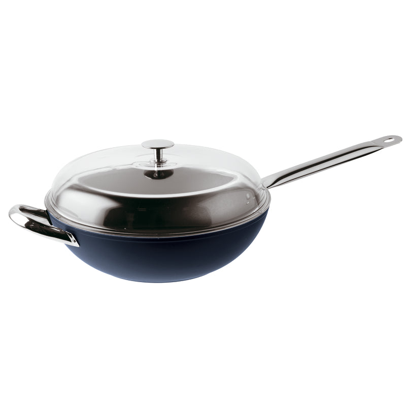 Wok 32 Cm Midnight Blue Sambonet