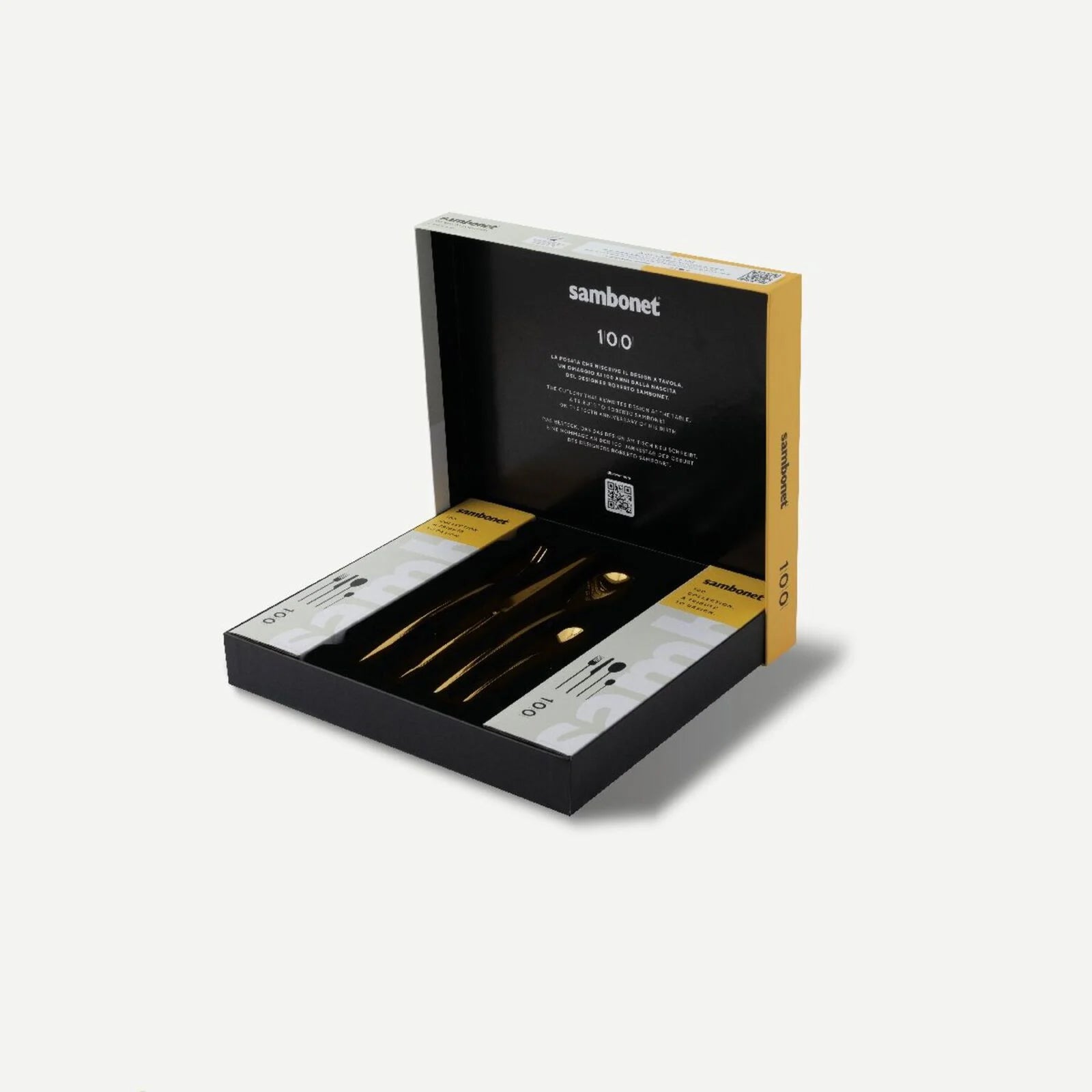 Set 24 Posate Mirror Gold Sambonet