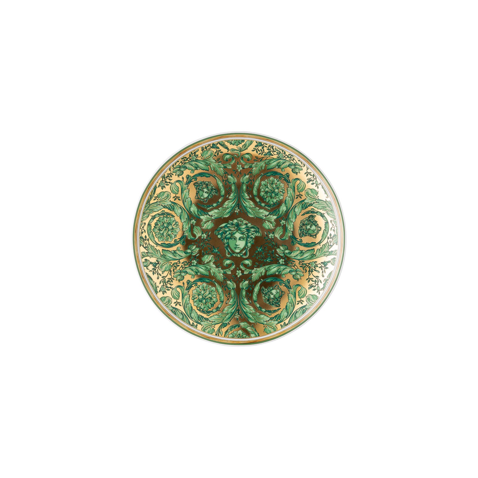 Piatto piano 17 cm Medusa Garland Green Versace