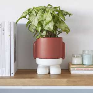 Vaso Da Fiori Mr.Standy Rosso Ceramica Balvi Balvi