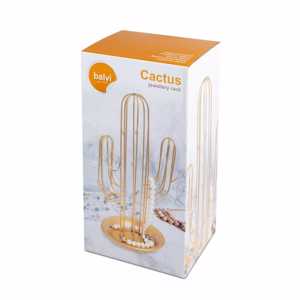 Porta Gioie Cactus Dorato Ferro Balvi