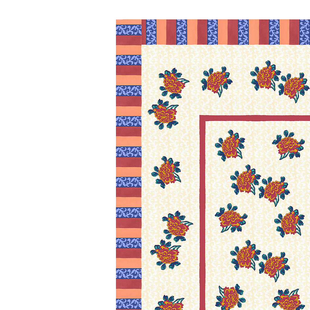 Tovaglia Ortensia Red Gold 140x240 Lisa Corti