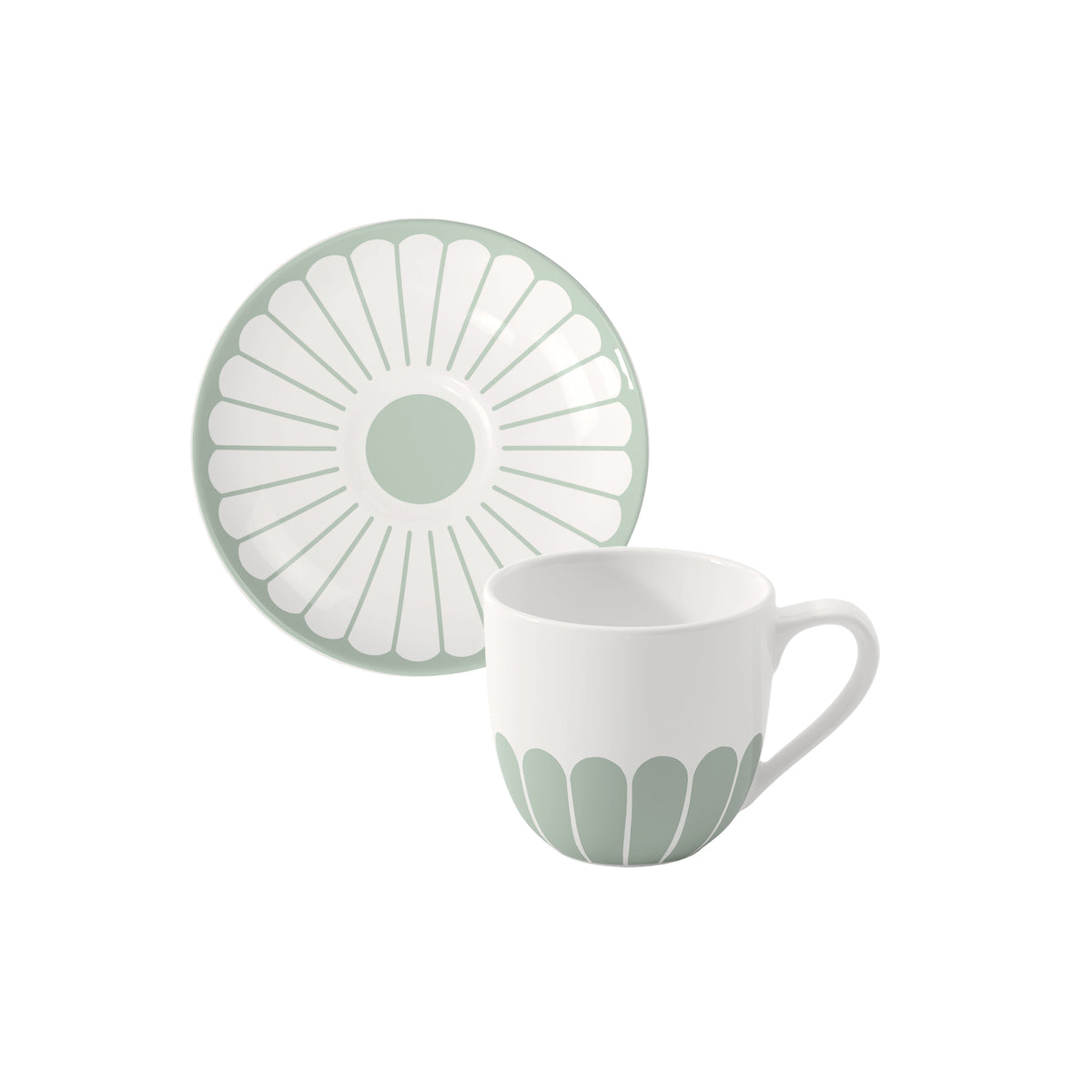 Set 6 tazze caffè con piattino Fleur Villeroy E Boch