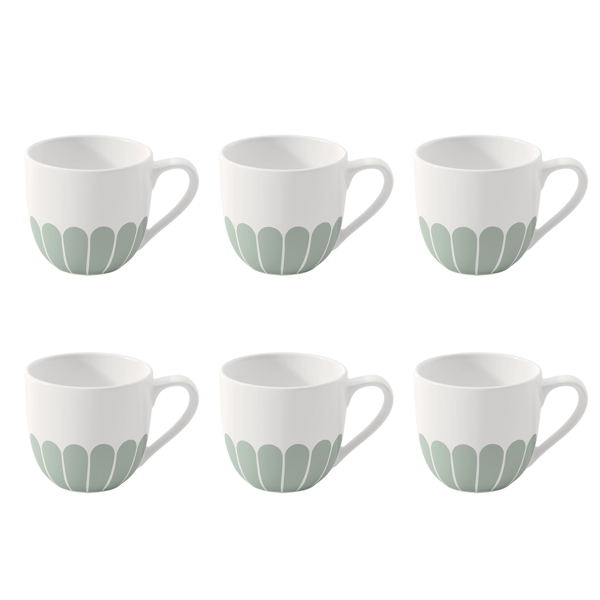 Set 6 tazze caffè con piattino Fleur Villeroy E Boch