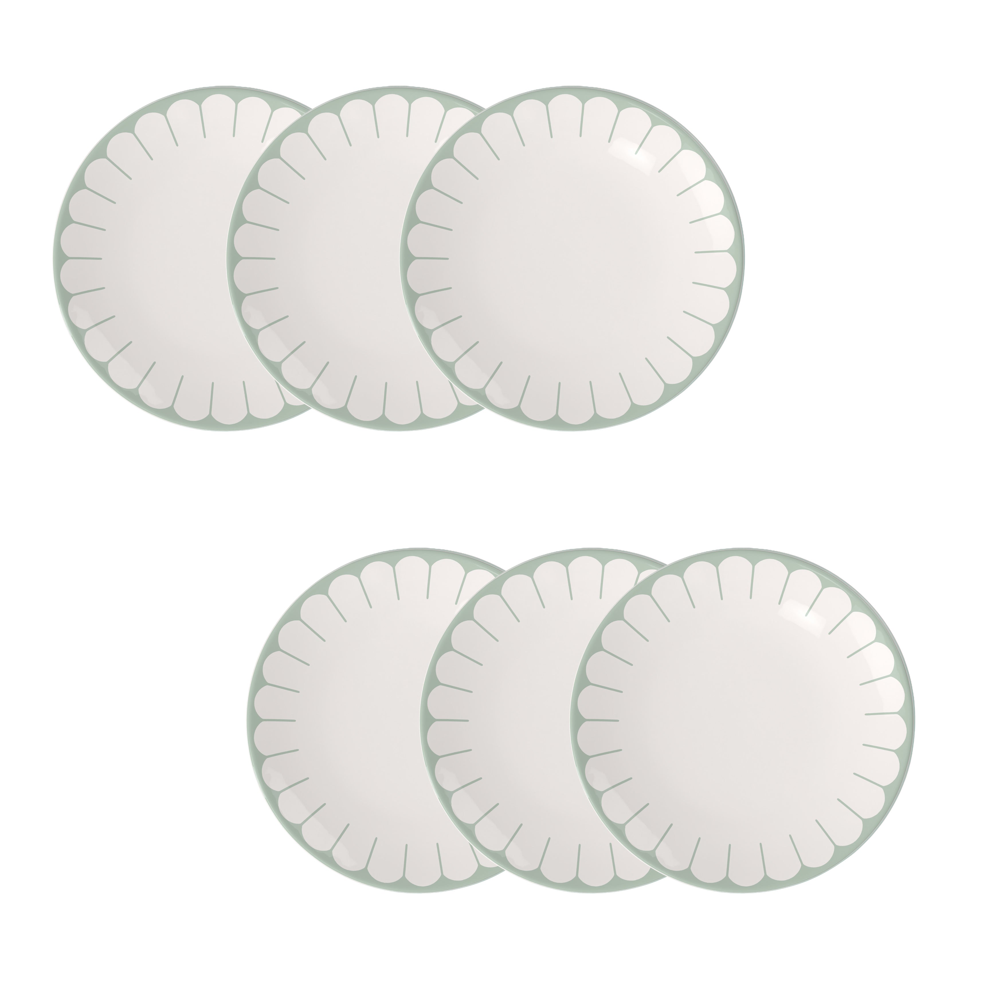 Set 6 piatti Piani Fleur Villeroy E Boch